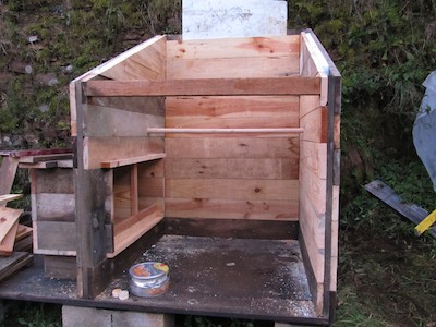 Chicken shed construction
