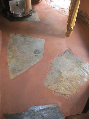 Final layer of earthen floor