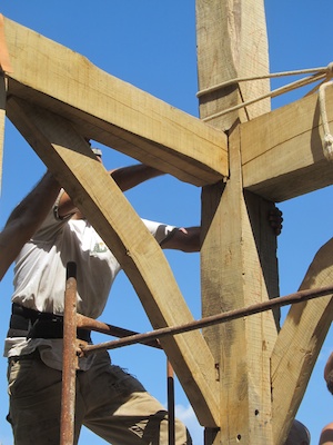 Sweet chestnut timber frame construction