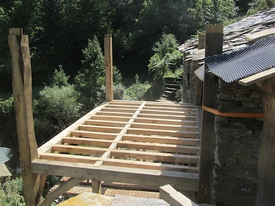 Sweet chestnut timber frame construction