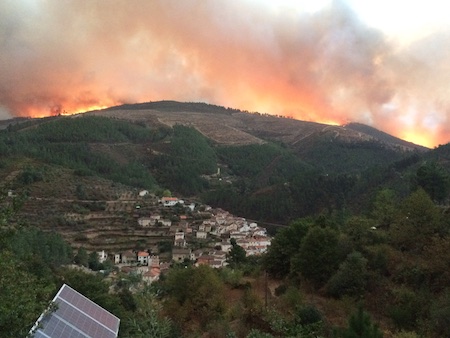 Fire behind Benfeita village, October 15 2017