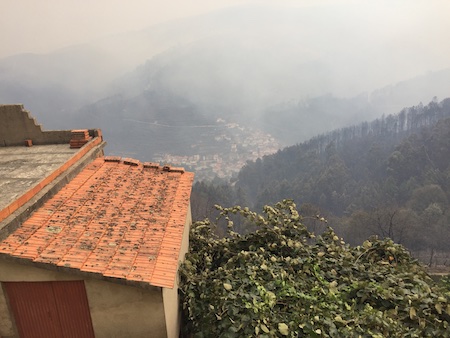 Above the village of Benfeita, October 16 2017