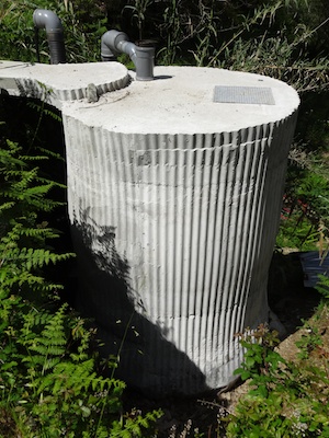 Completed concrete water tank